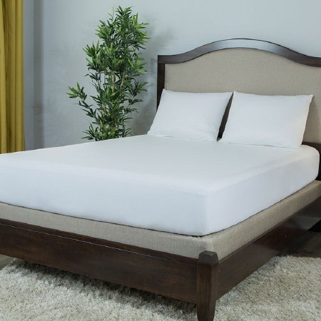 Protect A Bed Mattress Pad Protector 18 X 60 X 80 Inch 100% Polyester Main Panel, 100% Polyurethane Laminate Lining, 100% Polyester Skirt For Queen Size Mattresses - BAS0135