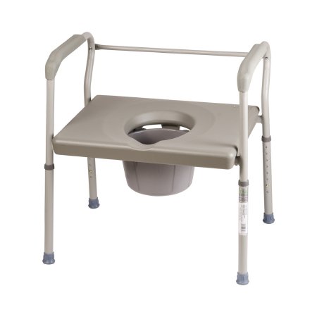 Mabis - Commode Chair Fixed Arm Steel Frame Without Backrest - 802-1208-0300