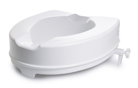 McKesson McKesson Raised Toilet Seat 4 Inch Height White 400 lbs. Weight Capacity - 146-RTL12064