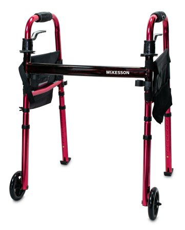 McKesson McKesson Travel Walker Adjustable Height 300 lbs. Weight Capacity 29-1/2 to 37 Inch Height - 146-RTL10263KDR