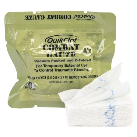 North American Rescue GAUZE, HEMOSTATIC COMBAT QUIKCLOT Z-FOLD - 30-0039