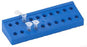 Globe Scientific - Microcentrifuge Microcentrifuge Tube Rack 20 Place 1.5 to 2.0 mL Tube Size Blue 1 X 4-1/2 X 8-2/5 Inch - 456320B
