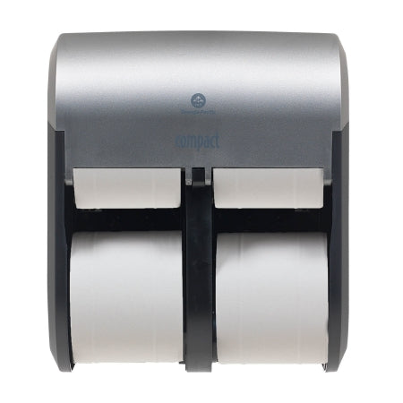 Georgia Pacific DISPENSER, TOILET PAPER GP COMPACT QUAD S/STL D/S - 56746A