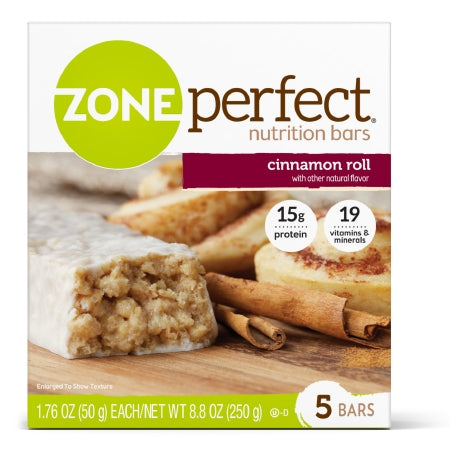 Abbott Nutrition ZonePerfect Oral Supplement Cinnamon Roll Flavor 1.76 oz. Individual Packet Ready to Use - 63308