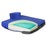 New York Orthopedic APEX CORE Pommel Seat Cushion 18 W X 16 D X 4 to 2 H Inch Foam / Gel - 9599-GWP-181642