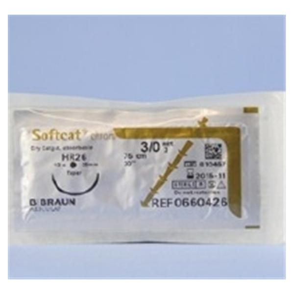 TissueSeal Suture 3-0 Chromic Gut Hr-26 Softcat Undyed 30" Monofilament 36/Bx - C0660426