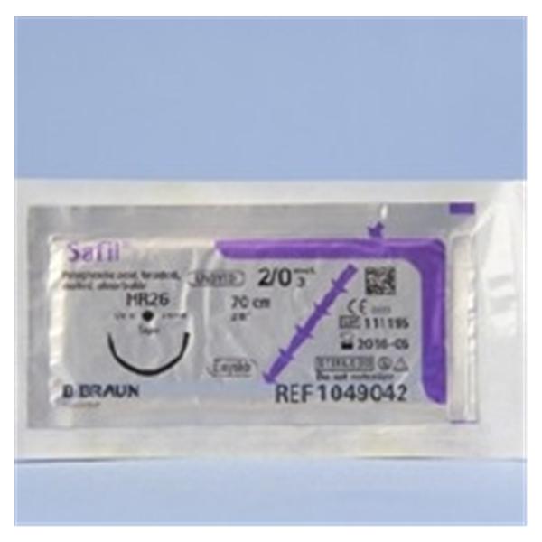 TissueSeal Suture 2-0 Polyglycolic Acid Hr-26 Safil Undyed 27" Braid 36/Bx - C1049042