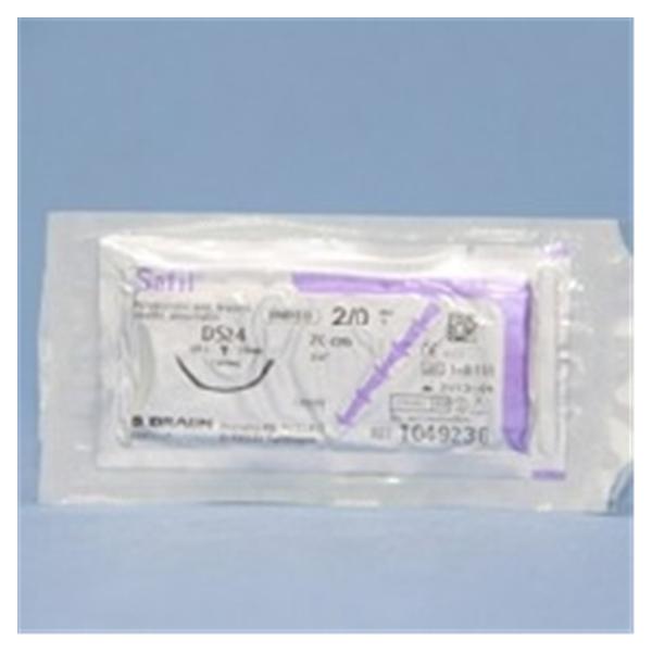 TissueSeal Suture 2-0 Polyglycolic Acid Ds-24 Safil Undyed 27" Braid 36/Bx - C1049236
