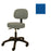 Winco Mfg, Chair Task Royal Blue 2" Casters Adjustable Backrest 5 Leg Ea - 4350-02