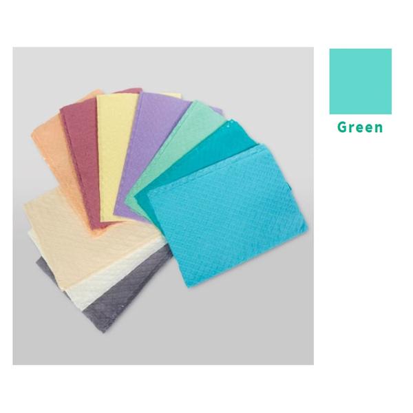 Tidi Products Bib Towel Tidi Choice Diamond 13 In X 18 In Green 2 Ply Tissue / Poly 500/Ca - 919462