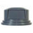 Rubbermaid Lid Can Brute Resin Spring Lid Gray Dome Each - FG265788GRAY