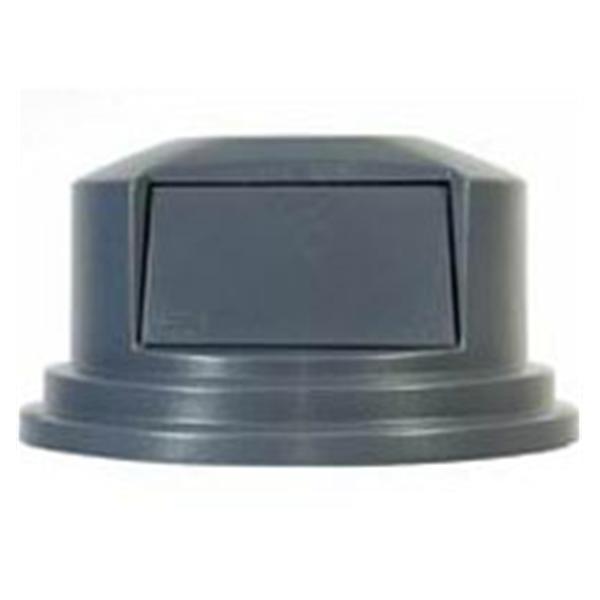 Rubbermaid Lid Can Brute Resin Spring Lid Gray Dome Each - FG265788GRAY