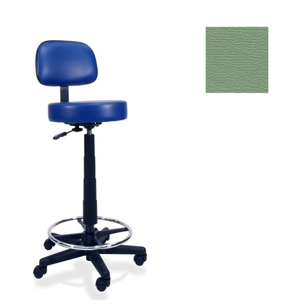 Winco Mfg, Chair Task Moss Green 2" Casters Adjustable Backrest 5 Leg Ea - 4380-04