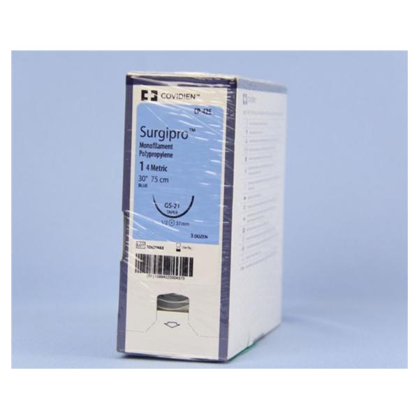 Medtronic MITG-Covidien Suture 1 Polypropylene Gs-21 Surgipro Blue 30" Monofilament 36/Ca - CP425