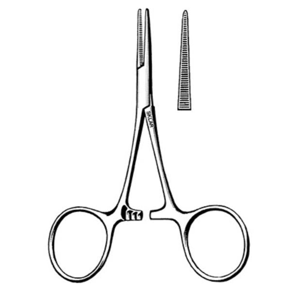 Sklar Instruments Forcep Hemostatic Hartman-Mosquito Sklarlite Xd 3-1/2" Serrated Straight Ss Ea - 23-2500