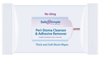 Safe n Simple - Adhesive Remover Wipe 1 per Pack - SNS00575