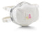 3M Particulate Respirator Mask P100 Cup Adjustable Head Strap One Size Fits Most White - 8293