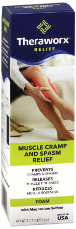 Avadim Theraworx Relief Topical Pain Relief 0.5% Strength Magnesium Sulfate Foam 7.1 oz. - TWR-08Z