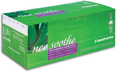 Smart Practice Neo Soothe Surgical Glove Size 6 Sterile Polychloroprene Standard Cuff Length Fully Textured Natural Not Chemo Approved - 43660BX