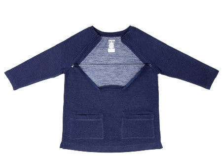 AuthoredThe Irreplaceable Top - Knit Top Medium Taupe 2 Pockets 3/4 Raglan Sleeve Female - WTBDZ0321