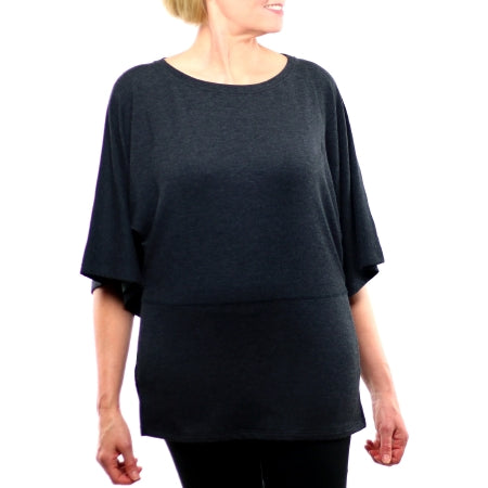 Authored - Kimono Top X-Small Dark Gray Heathered Female - WTKSZ0119