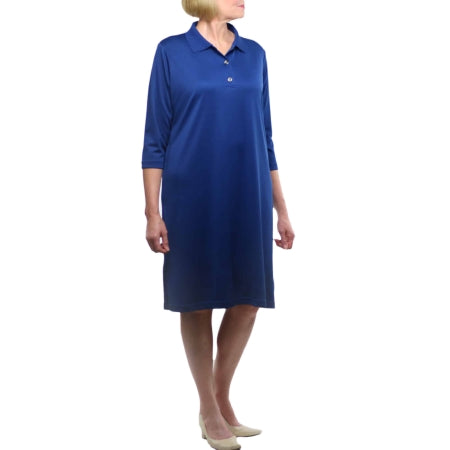 Narrative Apparel - Polo Dress 3/4 Sleeve Navy X-Small - WDBPS0126