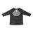 AuthoredThe Irreplaceable Top - Knit Top Medium Dark Heathered Gray 2 Pockets 3/4 Raglan Sleeve Female - WTBDZ0319