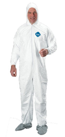  Tyvek Coverall with Attached Hood & Boots