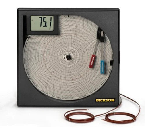 Temperature String Recorder Dickson Company - Temperature Chart Recorder 24-Hour / 7-Day / 31-Day ...