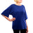 Authored - Kimono Top X-Small Bright Navy Heathered Female - WTKSZ0124