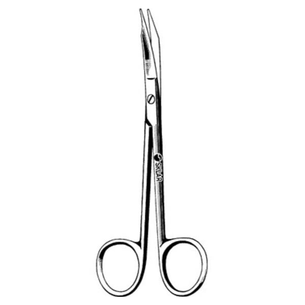 Sklar Instruments Scissors Goldman-Fox 5" Sharp/Sharp Serrated Curved Stainless Steel Ea - 22-2520