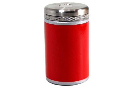 Pinestar Technology - Lead Vial Shield 1-3/4 Inch Outer Diameter X 3 Inch Height, Glucoscan (Red), 1/3 Inch Lead Shielding For 10 mL Vials - 053-610-NG