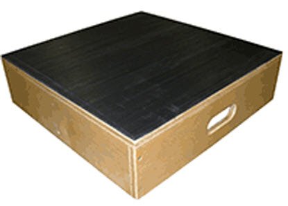 Fabrication Enterprises - Step Stool Bariatric 1 Step Wood Frame 6 Inch Step Height - Z0-2752