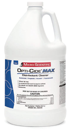 Micro Scientific Industries Opt-Cide Max Surface Disinfectant Cleaner Alcohol Based Liquid 1 gal. Jug Alcohol Scent - 60035