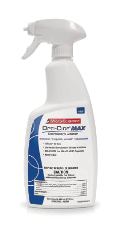 Micro Scientific Industries Opt-Cide Max Surface Disinfectant Cleaner Alcohol Based Liquid 24 oz. Bottle Alcohol Scent - 60036