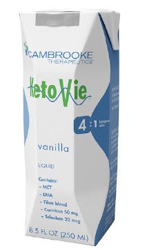 Cambrooke Therapeutics KetoVie 4:1 Ketogenic Oral Supplement Vanilla Flavor 8.5 oz. Carton Ready to Use - 50203