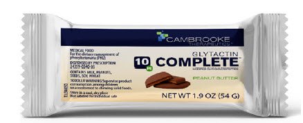Glytactin COMPLETE 10 - PKU Oral Supplement Peanut Butter Flavor 1.9 oz. Individual Packet Ready to Use - 34005