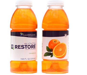 Cambrooke Therapeutics Glytactin Restore PKU Oral Supplement Tangerine Flavor 16.9 oz. Bottle Ready to Use - 35005