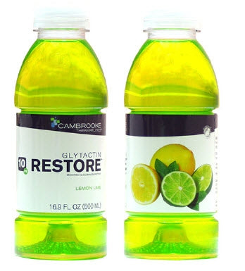 Cambrooke Therapeutics Glytactin Restore PKU Oral Supplement Lemon Lime Flavor 16.9 oz. Bottle Ready to Use - 35003