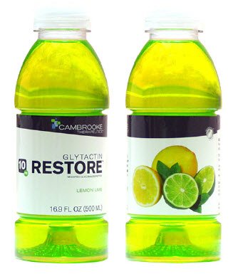 Glytactin Restore - PKU Oral Supplement Lemon Lime Flavor 16.9 oz. Bottle Ready to Use - 35003