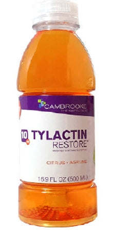 Cambrooke Therapeutics Tylactin RESTORE Tyrosinemia Oral Supplement Citrus Flavor 16.9 oz. Bottle Ready to Use - 57502