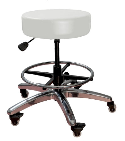 Brandt Industries STOOL, EXAM PNEU HEIGHT ADJ 5CASTERS DOVE GRY 16" 400LB CAP - 17431-FR DOVE GRAY