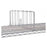 Intermetro Industries Divider Shelf Metro For Super Erecta 24X8" Silver Stainless Steel Ea - DD24S