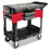 Rubbermaid - Utility Cart Polypropylene 19-1/4 X 38 X 33-3/8 Inch Black - RCP618000BLA