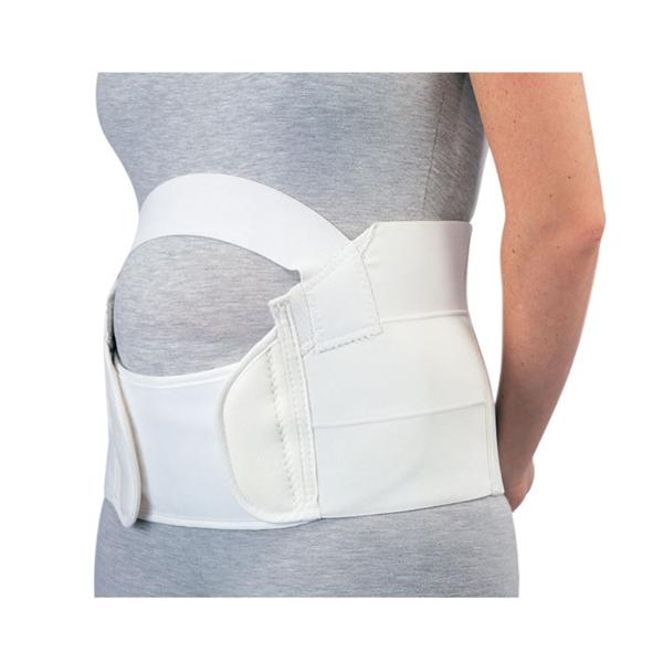 DJO Belt Maternity Support Adult Abdominal Elastic White Size 8" Large 1Ea - 79-89297