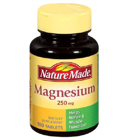 Pharmavite Nature Made Mineral Supplement Magnesium Oxide 250 mg Strength Tablet 100 per Bottle - 3160401269