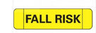 Ident-Alert - Pre-Printed Label Advisory Label Yellow Paper Fall Risk Black Alert Label 3/8 X 1-1/2 Inch - N-3503