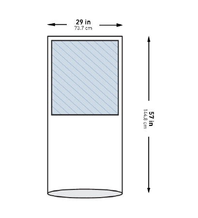 McKesson McKesson Mayo Stand Cover 29.5 X 57 Inch Mayo Stand - 183-I80-13106-S