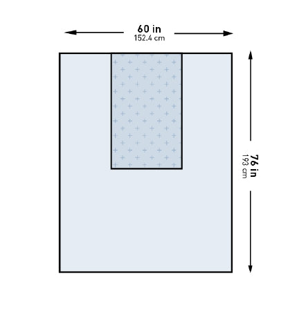 McKesson McKesson General Purpose Drape Three-Quarter Drape 60 W X 76 L Inch Sterile - 183-I80-12110G-S