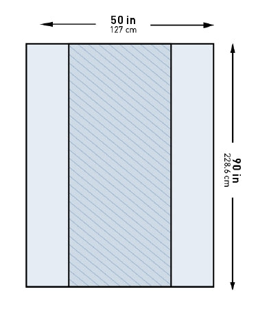 McKesson McKesson Table Drape 50 X 90 Inch Back Table - 183-I80-13103-S